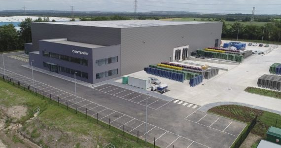 An aerial view of the Contenur UK HQ
